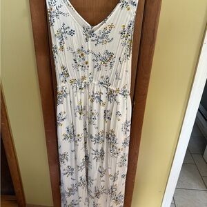 Floral Sleeveless Maxi Dress